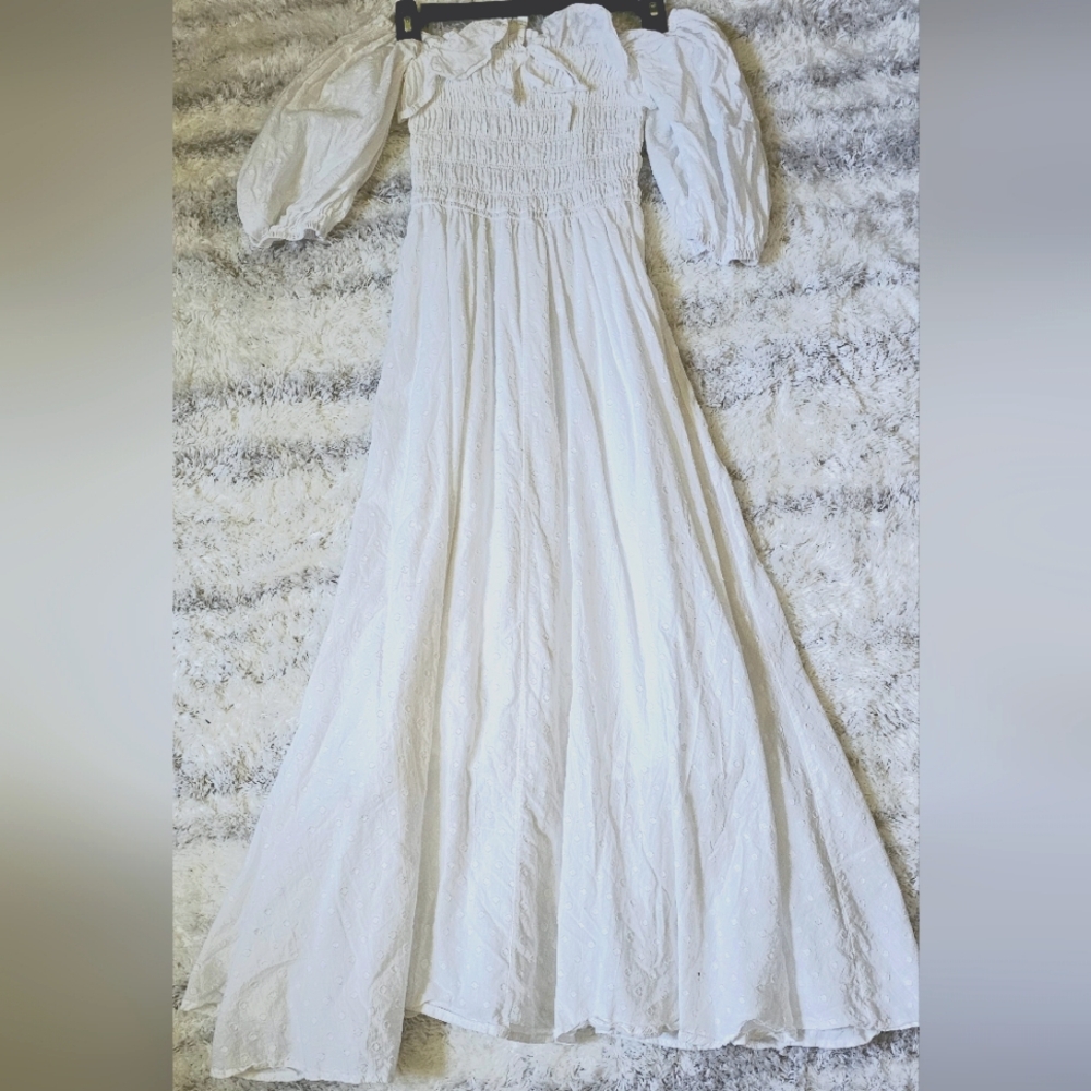 White Strapless Dress